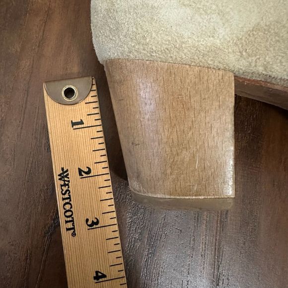 COCLICO Beige Soft Suede Ankle Boots Booties - Picture 14 of 14